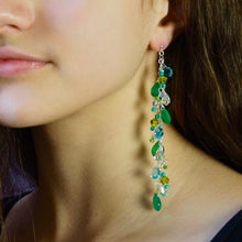 Emerald Jungle Leaf Earrings