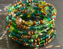 Cosmos Emerald and Copper Bracelet